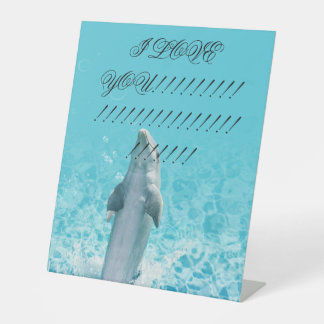 DOLPHINS ADORABLE PEDESTAL SIGN