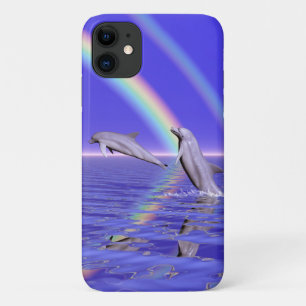 Dolphins and Rainbow iPhone 11 Case