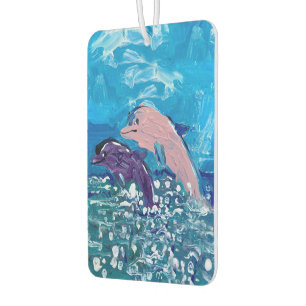 Dolphins "Art by Kids" Car Air Freshener