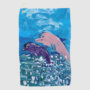 Dolphins "Art by Kids" Golf Towel
