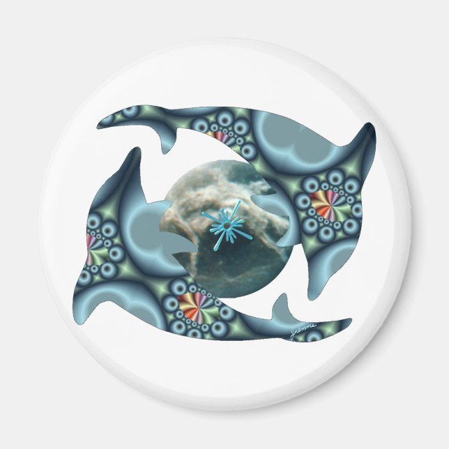 Dolphins at Dione Magnet (Front)