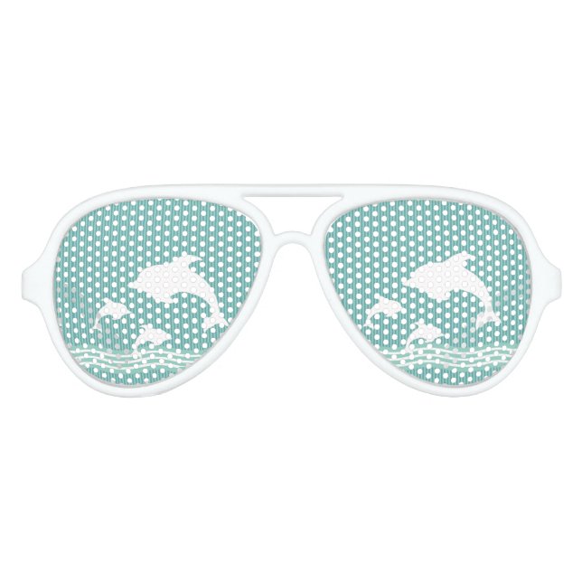 Dolphins Aviator Sunglasses (Front)