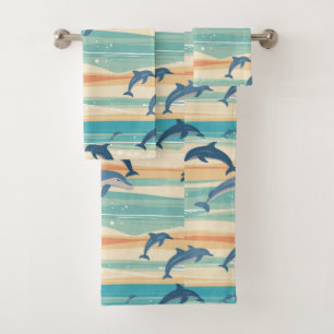 Dolphins Bath Towel Set