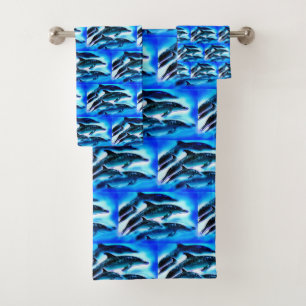 Dolphins Bath Towel Set