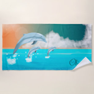 Dolphins Beach Towel