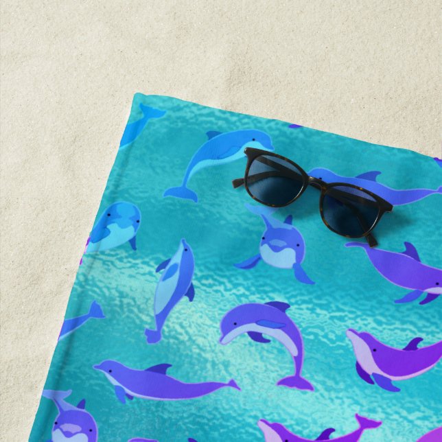 Dolphins Beach Towel (In Situ)