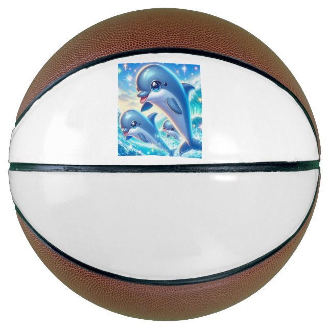 Dolphin's Big Leap ✨ Basketball (Front)