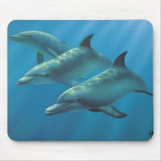 Dolphins by Andrew Patsalou Mouse Mat