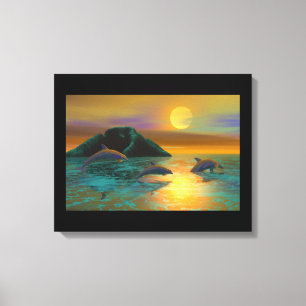 Dolphins Canvas Print