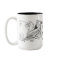 `Dolphins Charcoal II' Ringer Mug