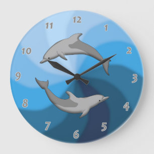 dolphins clock