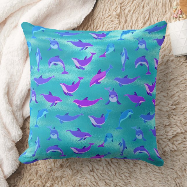 Dolphins Cushion (Blanket)