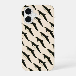 Dolphins Delphinus Tursio, Vintage Marine Animals iPhone 16 Case