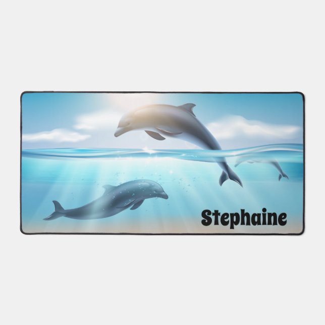 Dolphins Desk Mat (Front)