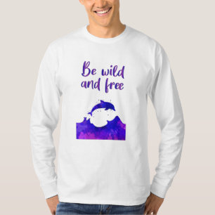 Dolphins Dolphin Ocean Sea Animal Fish Funny Gift T-Shirt