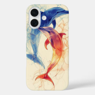 Dolphins Duality iPhone 16 Case