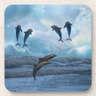 Dolphins fantasy coaster
