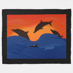 Dolphins Fleece Blanket