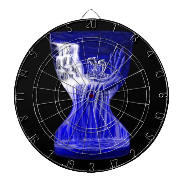 Dolphins , Hand of Times Dartboard (Front)