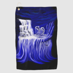 Dolphins , Hand of Times Golf Towel