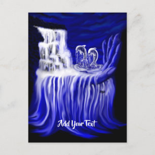 Dolphins , Hand of Times Postcard
