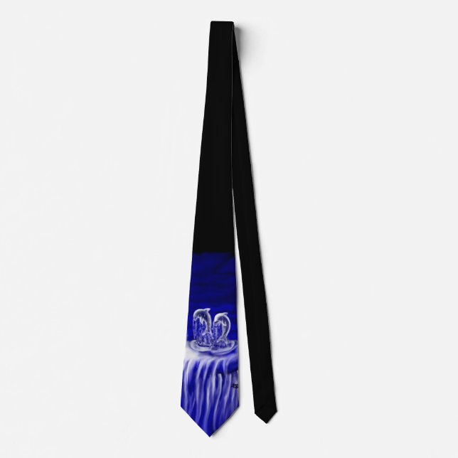 Dolphins , Hand of times Tie (Front)