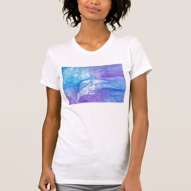 Dolphins In Blue T-Shirt (Front)