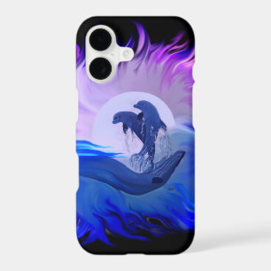 Dolphins in the Moonlight