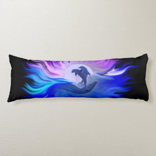 Dolphins in the Moonlight Body Cushion