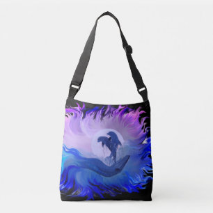 Dolphins in the Moonlight Crossbody Bag
