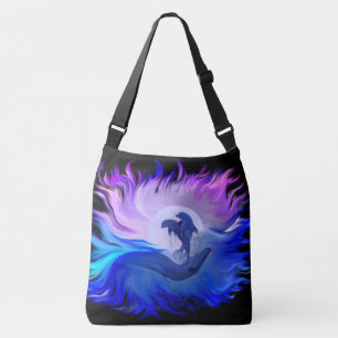 Dolphins in the Moonlight Crossbody Bag
