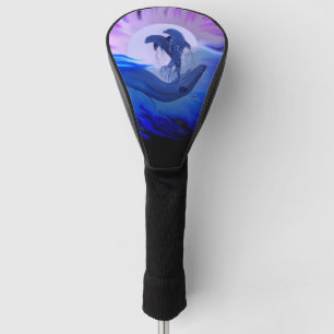 Dolphins in the Moonlight Golf Head Cover