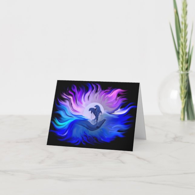 Dolphins in the Moonlight Holiday Card (Front)