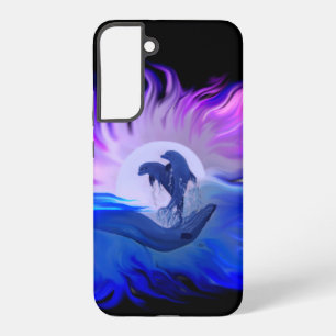 Dolphins in the Moonlight Samsung Galaxy Case