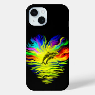 Dolphins in the Sunshine iPhone 15 Case
