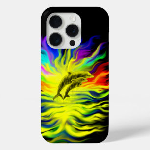 Dolphins in the Sunshine iPhone 15 Pro Case