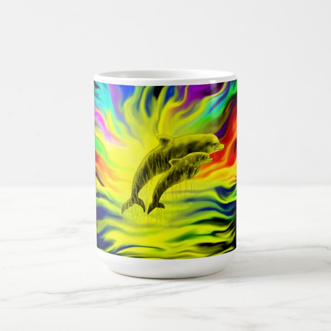 Dolphins in the Sunshine Coffee Mug (Center)