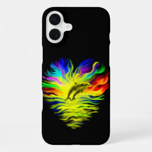Dolphins in the Sunshine iPhone 16 Plus Case