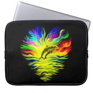 Dolphins in the Sunshine Laptop Sleeve