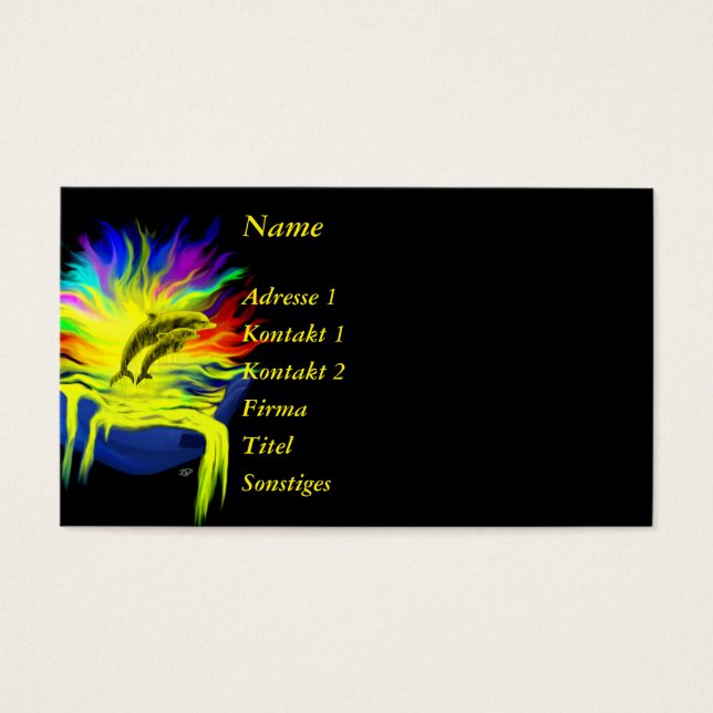 Dolphins in the Sunshine with Hand (Front)