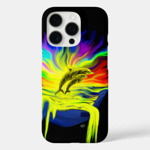 Dolphins in the Sunshine with Hand iPhone 16 Pro Case