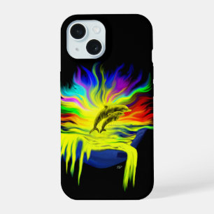 Dolphins in the Sunshine with Hand iPhone 15 Case