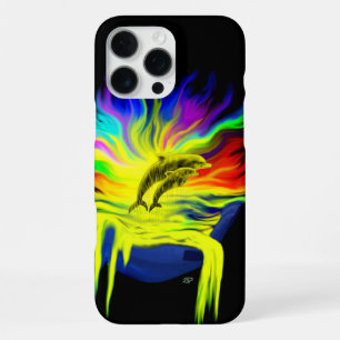 Dolphins in the Sunshine with Hand iPhone 16 Pro Max Case