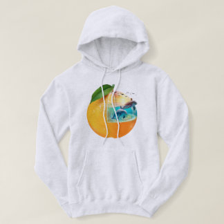 Dolphins inside a unique aquarium hoodie