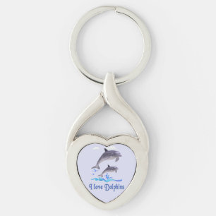 Dolphins Key Ring