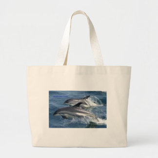 dolphins large tote bag