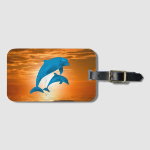 Dolphins Luggage Tag