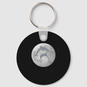 Dolphins, Moon Star Dolphins, Environmental Protec Key Ring