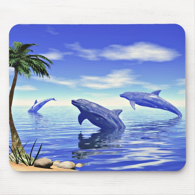 Dolphins Mouse Mat (Front)