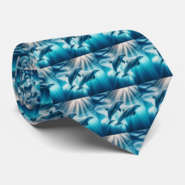 Dolphins Neck Tie (Rolled)